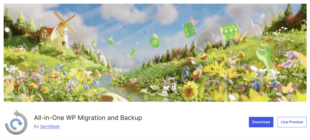 All-in-one WP Migration plugin